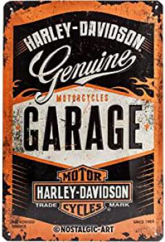 Blechschild 20X30 Harley Davidson Garage