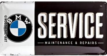 Blechschild 25X50 BMW Service