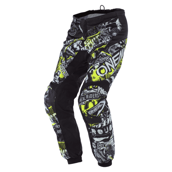 O'NEAL ELEMENT KINDER PANTS ATTACK BLACK/NEON YELLOW