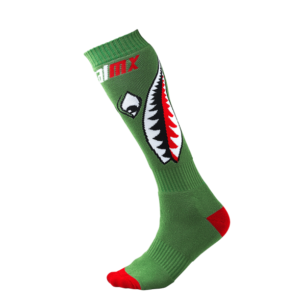 O`NEAL PRO MX SOCK BOMBER GREEN (ONE SIZE)