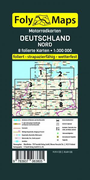 FolyMaps Motorradkarten Deutschland Nord