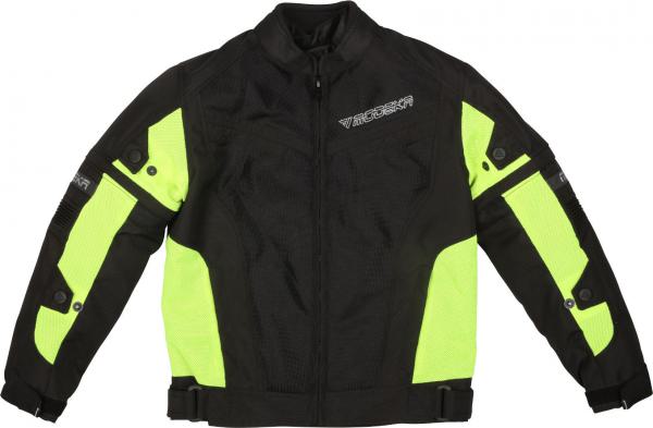 Modeka X-Vent Kinder Motorrad Textiljacke schwarz/gelb