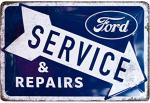 Blechschild 20X30 Ford Service & Repairs